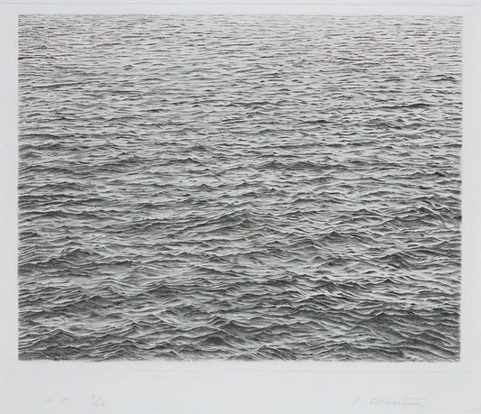 Vija Celmins: The Stars – An Artist’s Obsession with the Cosmos - DRYPOINT OCEAN SURFACE 1983 by Vija Celmins