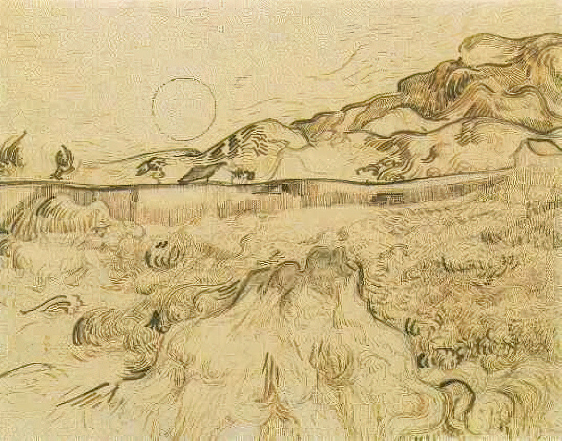 Vincent van Gogh Poster: A Curator's Guide to Owning His Iconic Art - Enclosed Wheat Field with Reaper by Vincent van Gogh