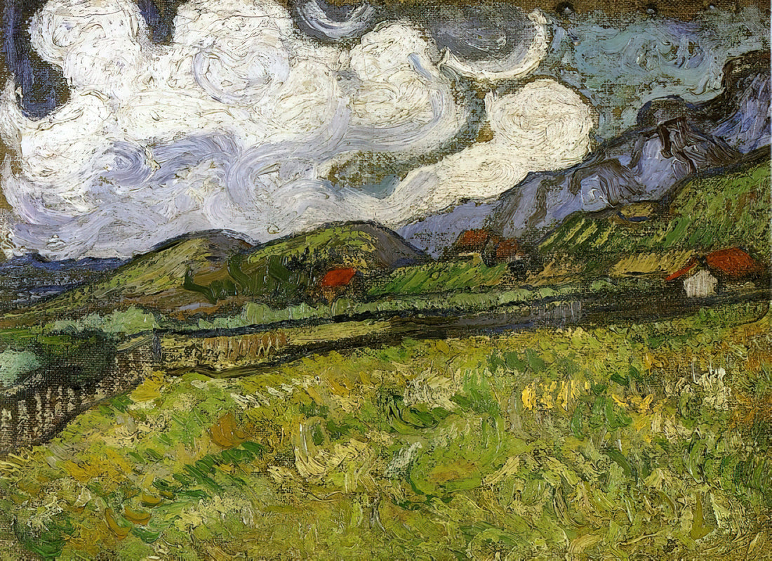 Vincent van Gogh: A Comprehensive Guide to the Artist, His Masterpieces, and Legacy - Wheat Field behind Saint-Paul Hospital with a Reaper by Vincent van Gogh