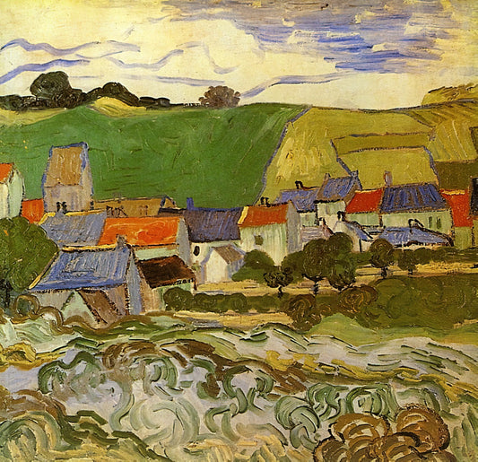 Vincent van Gogh: The Starry Night – An Expert Analysis of a Post-Impressionist Masterpiece - View of Auvers by Vincent van Gogh