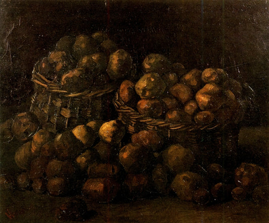 Vincent van Gogh: The Tormented Genius Who Redefined Modern Art - Baskets of Potatoes by Vincent van Gogh
