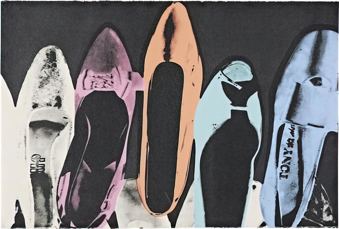 Warhol Queen Print: The Royal Portraits That Defined Pop Art - Diamond Dust Shoes by Andy Warhol