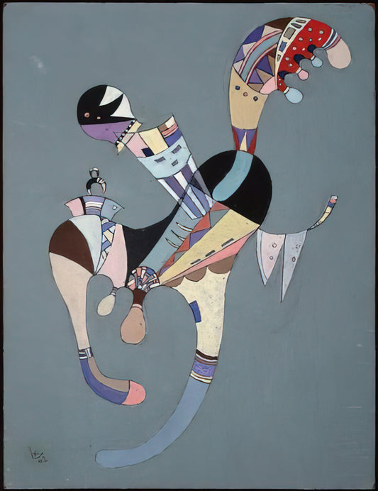 Wassily Kandinsky Bauhaus Art: A Revolution in Abstraction and Pedagogy - A FLOATING FIGURE 1942 by Wassily Kandinsky
