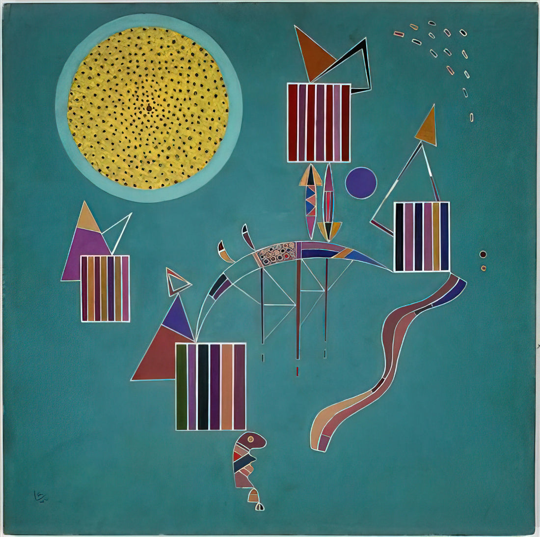 Wassily Kandinsky Black and White: Exploring the Abstract Pioneer's Monochromatic Mastery - INTIME MESSAGE 1942 by Wassily Kandinsky