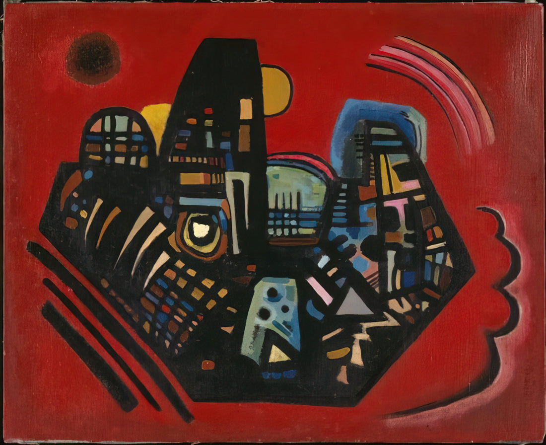 Wassily Kandinsky Prints: A Collector's Guide to Abstract Expressionism - BLACK RED 1928 by Wassily Kandinsky