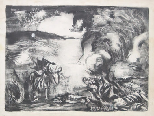 Watery Paths Pollock: Decoding Jackson Pollock's Fluid Masterpieces - LANDSCAPE WITH STEER 1937 1 by Jackson Pollock