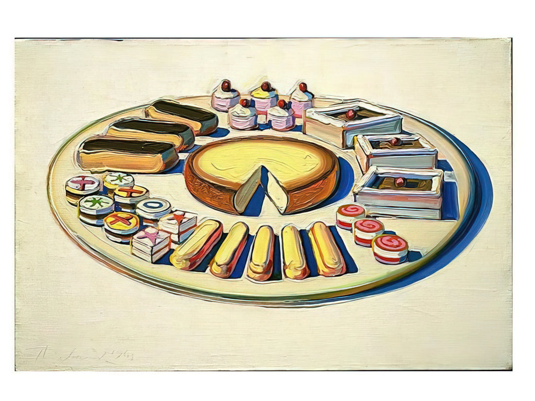 Wayne Thiebaud Pastels: The Sweet Science of Color and Form - French Pastries - 1963 by Wayne Thiebaud