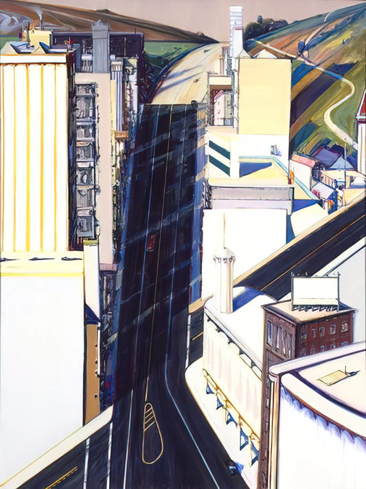 Wayne Thiebaud Prices: Understanding the Market for a Pop Art Icon's Work - Sunset Streets - 1985 by Wayne Thiebaud