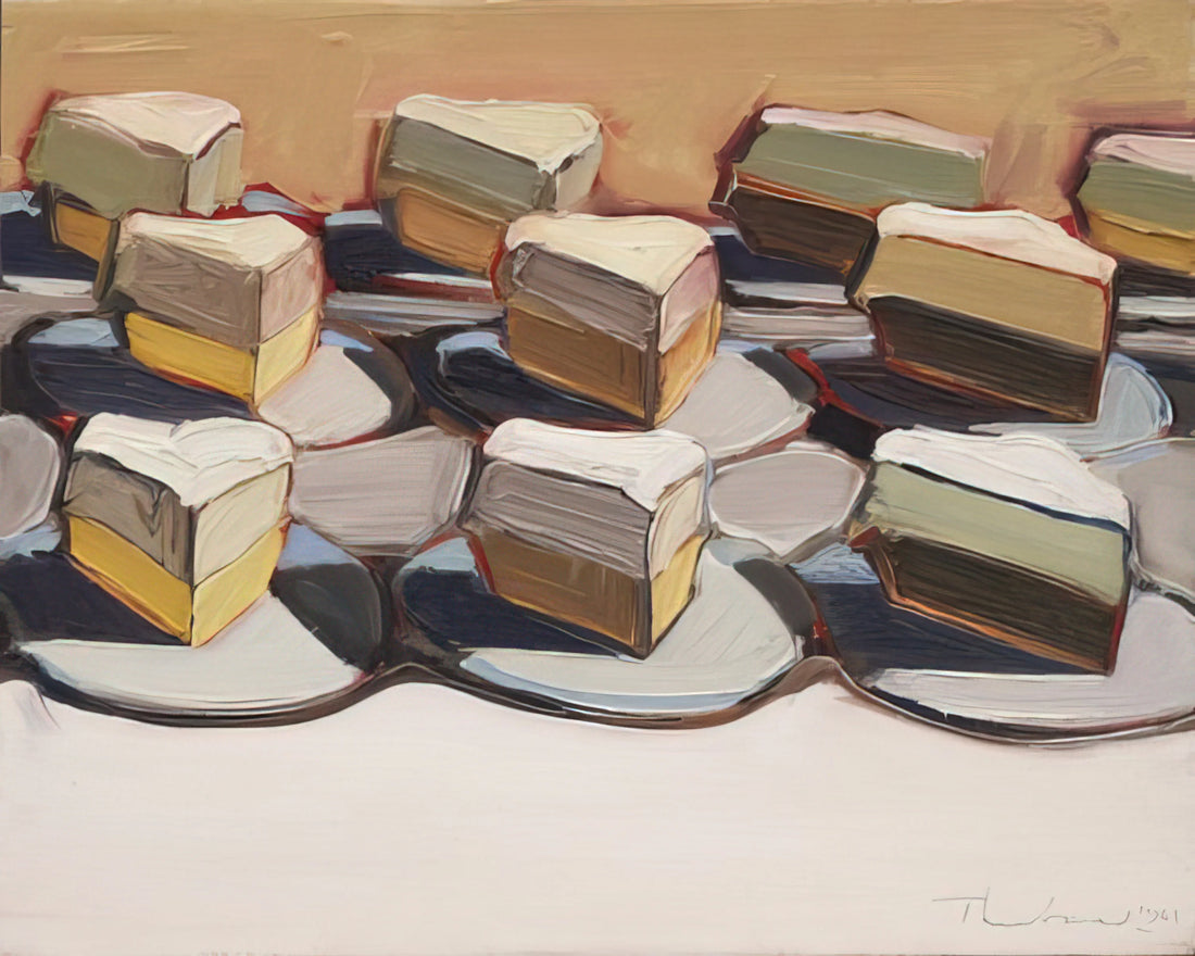 Wayne Thiebaud Prints and Posters: A Collector's Guide to His Iconic Dessert Art - Cut Meringues - 1961 by Wayne Thiebaud