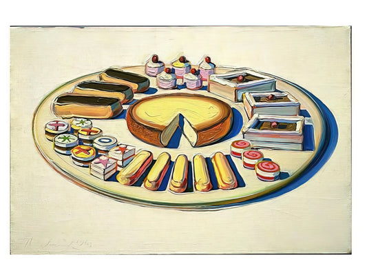 Wayne Thiebaud Reproductions: A Collector's Guide to Museum-Quality Art Prints - French Pastries - 1963 by Wayne Thiebaud