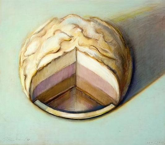 Wayne Thiebaud Signed Prints: A Collector's Guide to Authenticity and Value - Neapolitan Meringue - 1999 by Wayne Thiebaud