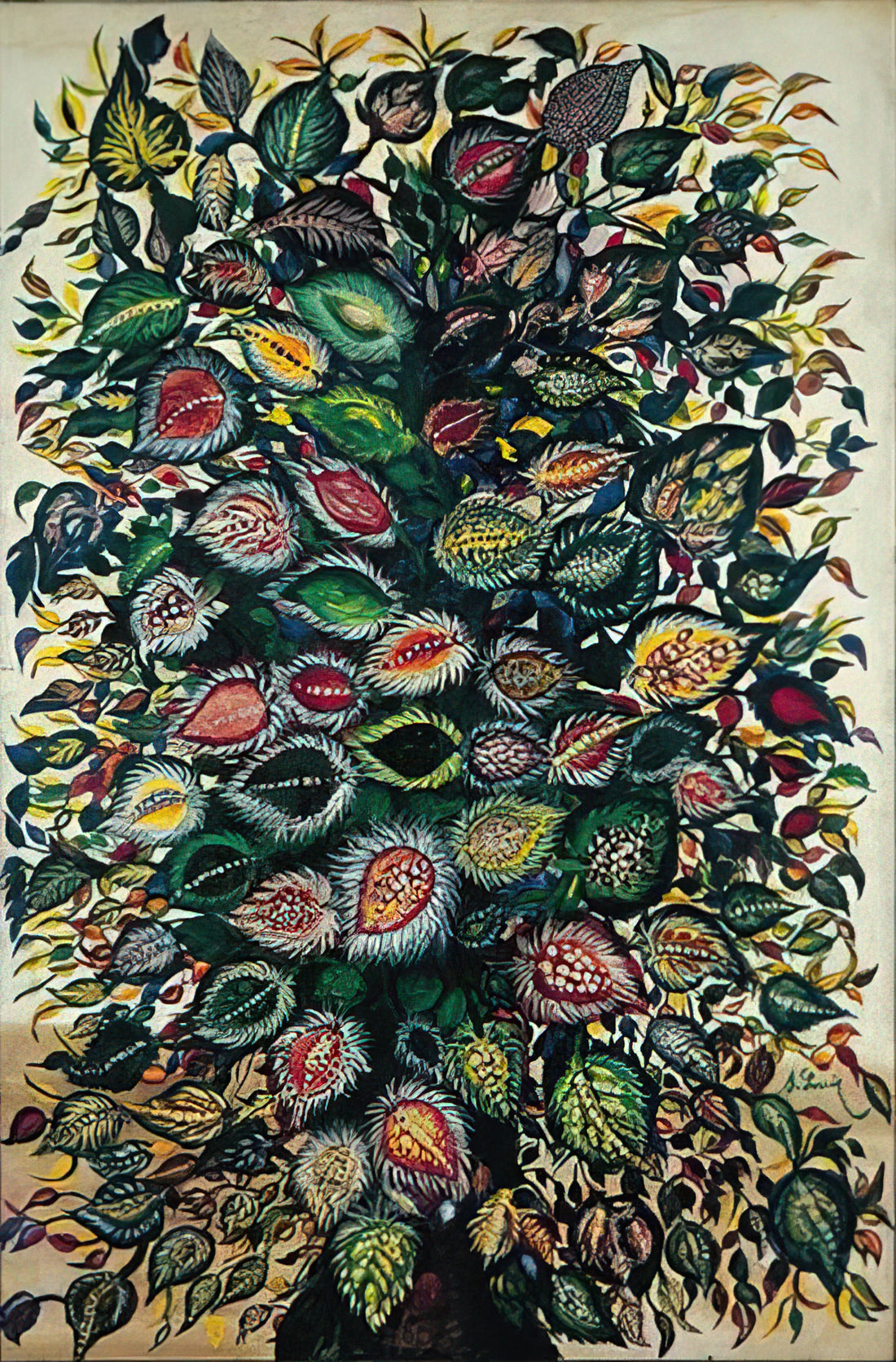 Wilhelm Uhde and Séraphine Louis: The Collector Who Discovered a Visionary - Feuilles - 1929 by Seraphine Louis