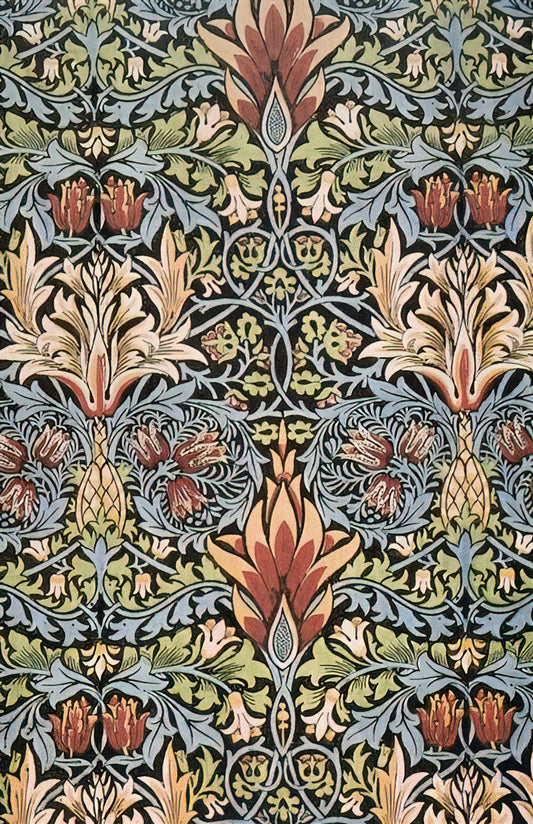 William Morris Porcelain: The Arts & Crafts Movement in Ceramic Form - SNAKESHEAD PRINTED TEXTILE 1876 by William Morris