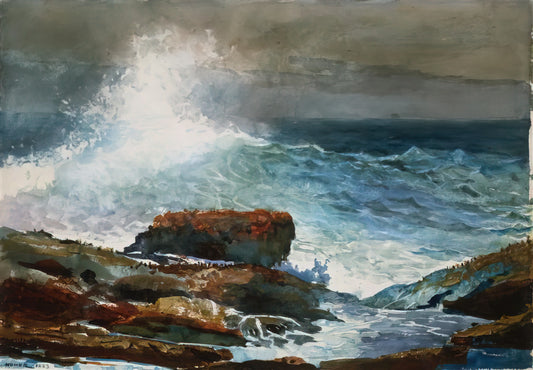 Winslow Homer 1836-1910: The Definitive Guide to America's Master of Realism - INCOMING TIDE SCARBORO MAINE by Winslow Homer