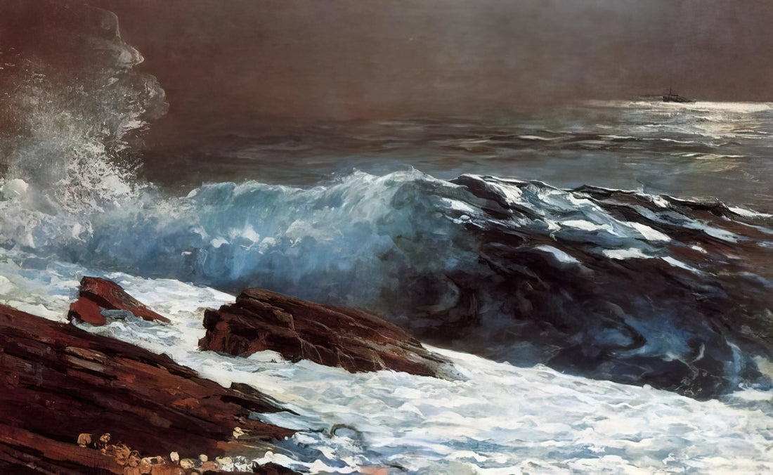 Winslow Homer Paintings: An American Master's Journey from Civil War to the Sea - SUNLIGHT ON THE COAST by Winslow Homer