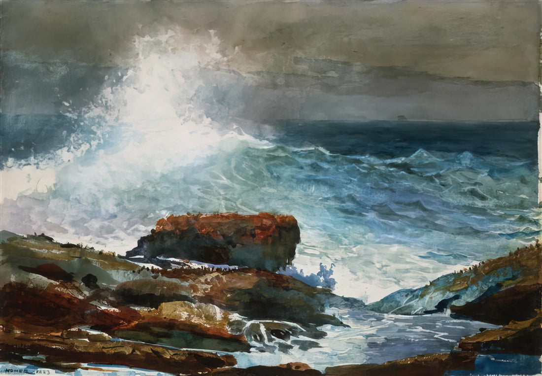 Winslow Homer at the National Gallery of Art: A Deep Dive into an American Master's Legacy - INCOMING TIDE SCARBORO MAINE by Winslow Homer