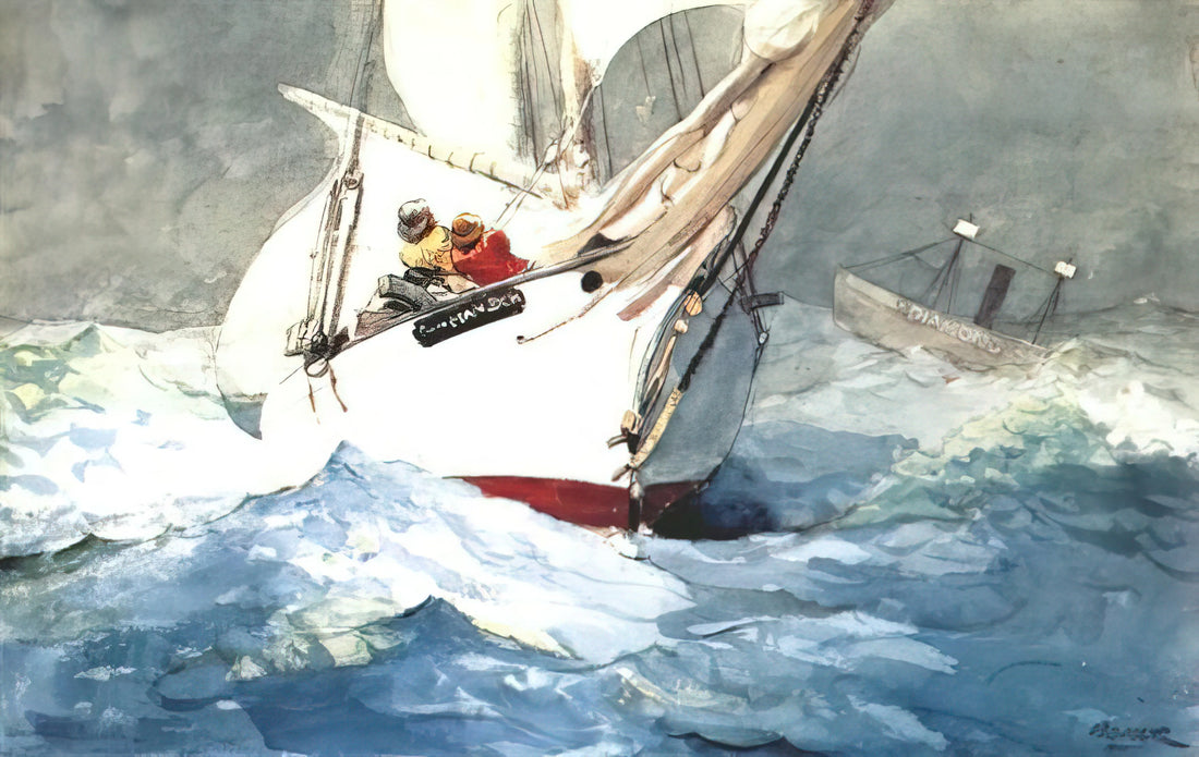 Winslow Homer: An American Master of Raw Reality and Oceanic Majesty - DIAMOND SHOAL by Winslow Homer