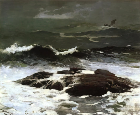 Winslow Homer: The American Master of Narrative Realism and Natural Force - SUMMER SQUALL 1904 by Winslow Homer