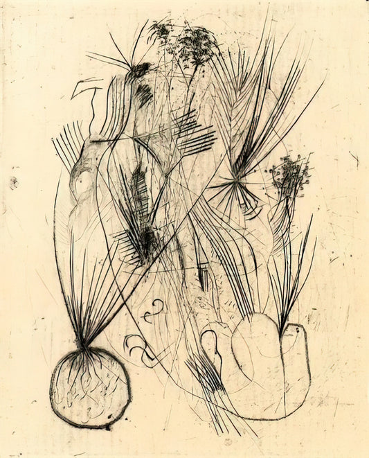 Wols Canvas: The Unseen World of a Visionary Artist - Planta tuberosa - Surrealism by Wols