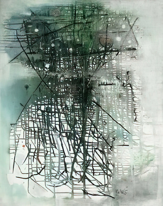 Wols Framed Canvas Print: Capturing the Unconscious in Modern Art - Composition - Art Informel by Wols