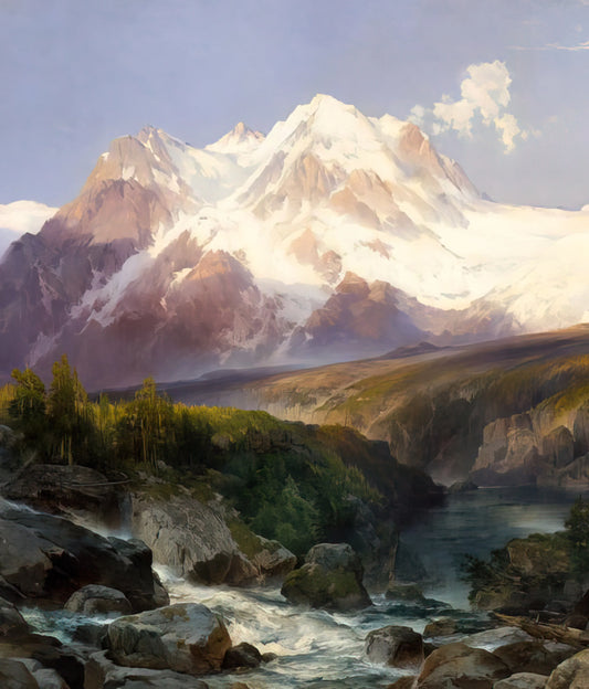 Yellowstone Thomas Moran: The Artist Who Painted America's First National Park - The Teton Range by Thomas Moran