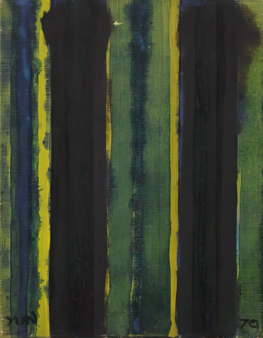 Yun Hyong-keun Print: The Meditative Power of Korean Dansaekhwa Abstraction - Untitled - 1970 by Yun Hyong-keun