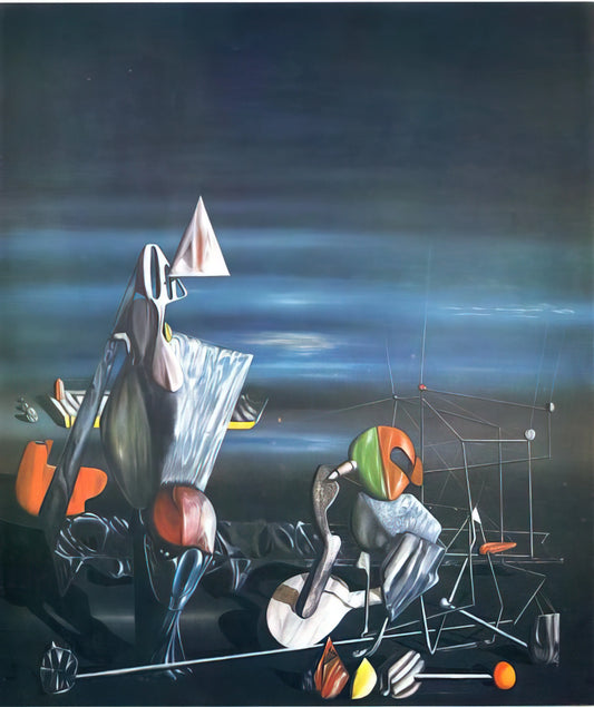 Yves Tanguy Framed Canvas Print: A Collector's Guide to Surrealist Masterpieces - Slowly Toward The North by Yves Tanguy