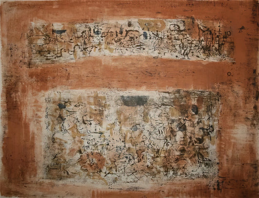 Zao Wou-Ki: The Master of Lyrical Abstraction Between East and West - ENTRE DEUX VILLES 1955 by Zao Wou-Ki