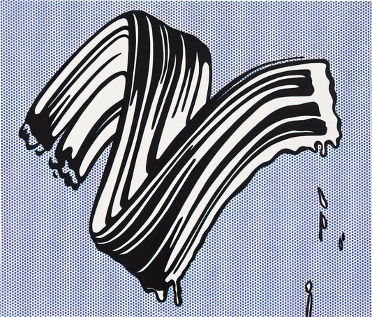 What Defines a Black and White Brush Stroke in Modern Art?