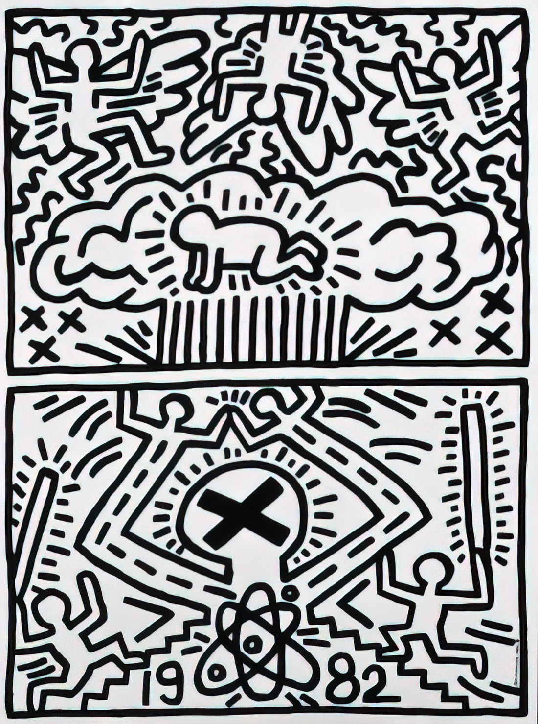 Wer war Keith Haring und was bedeutet das Werk "666"?