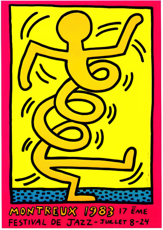 Wer war Keith Haring und was ist die Bedeutung der Bayer-Serie?