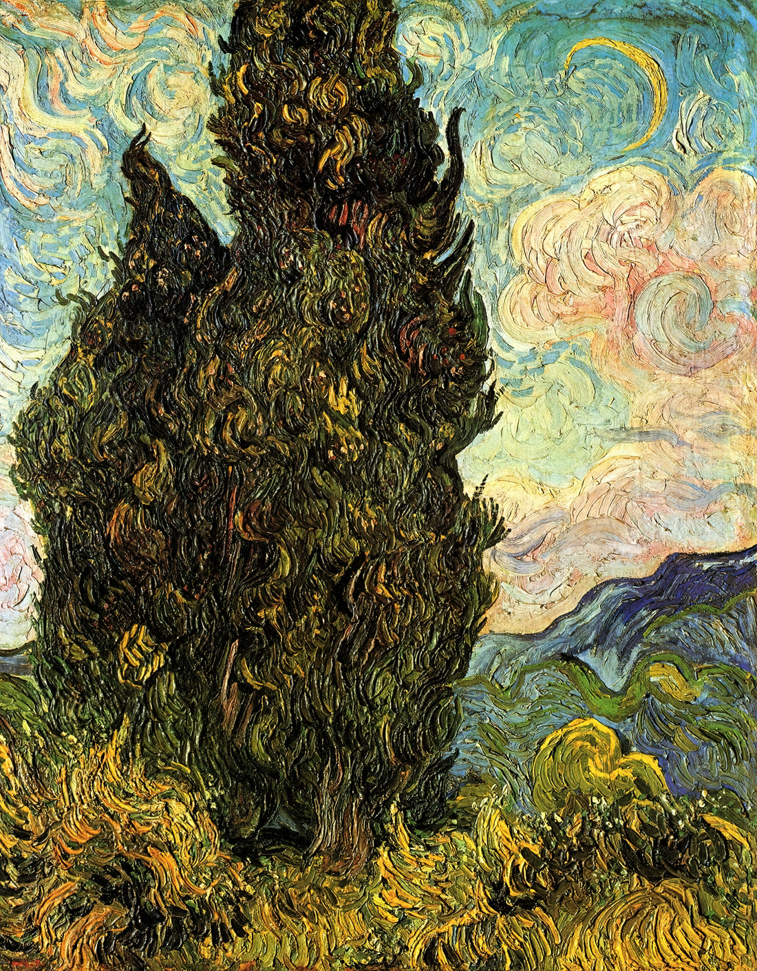 Was macht Van Goghs "Mondnacht" zu einem Meisterwerk?