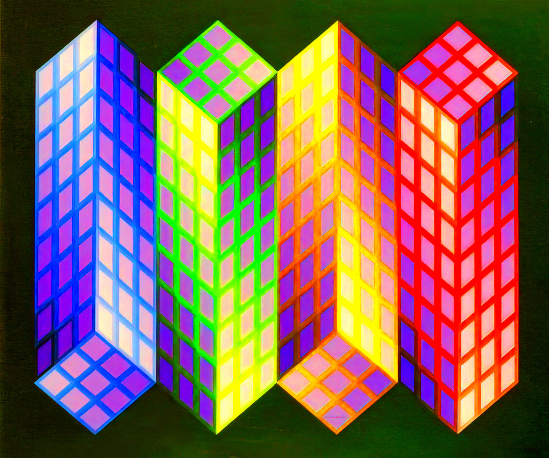 Was macht die Vasarely-Linien so besonders in der Op-Art?