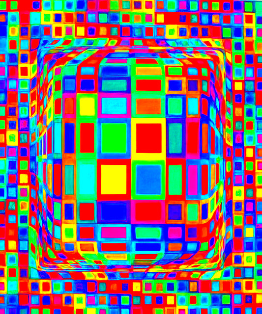 Was macht Victor Vasarelys Zebras so besonders in der Op-Art?
