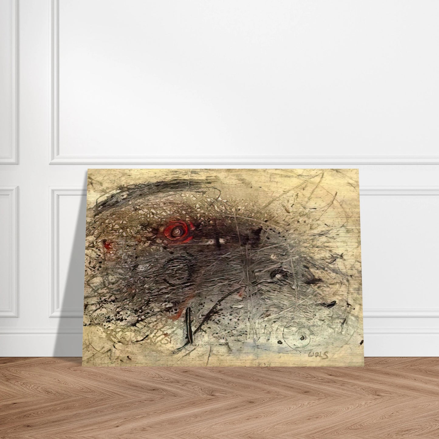 Untitled 6 - Tachisme - Wols Brushed Aluminum Print - 70x100 cm / 28x40 inches | Wols Aluminum Print | Wols Prints