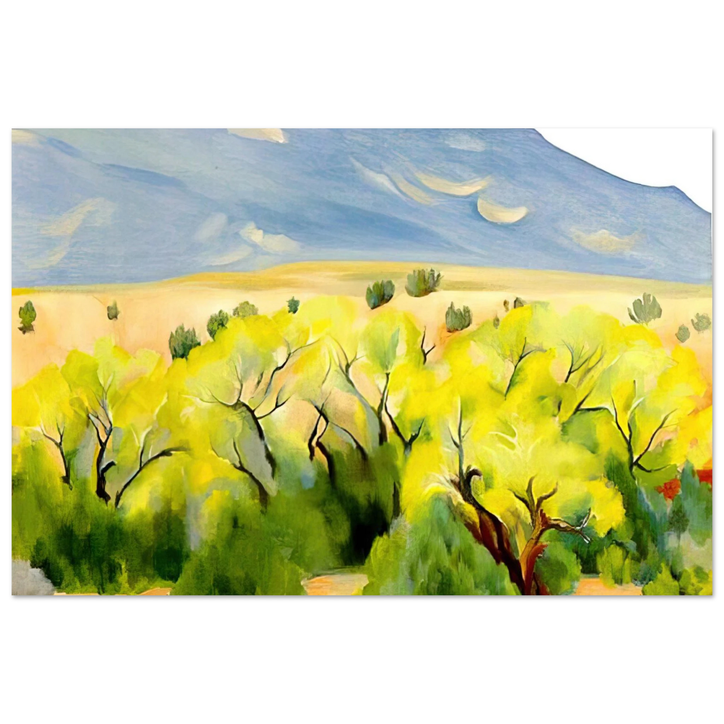 Georgia O'Keeffe - Cottonwood III Fine Art Poster