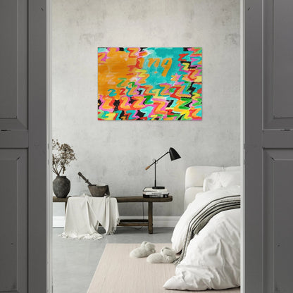 Untitled z-ing - 1984 - Paul Thek Brushed Aluminum Print - 70x100 cm / 28x40 inches | Paul Thek Aluminum Print | Paul Thek Prints