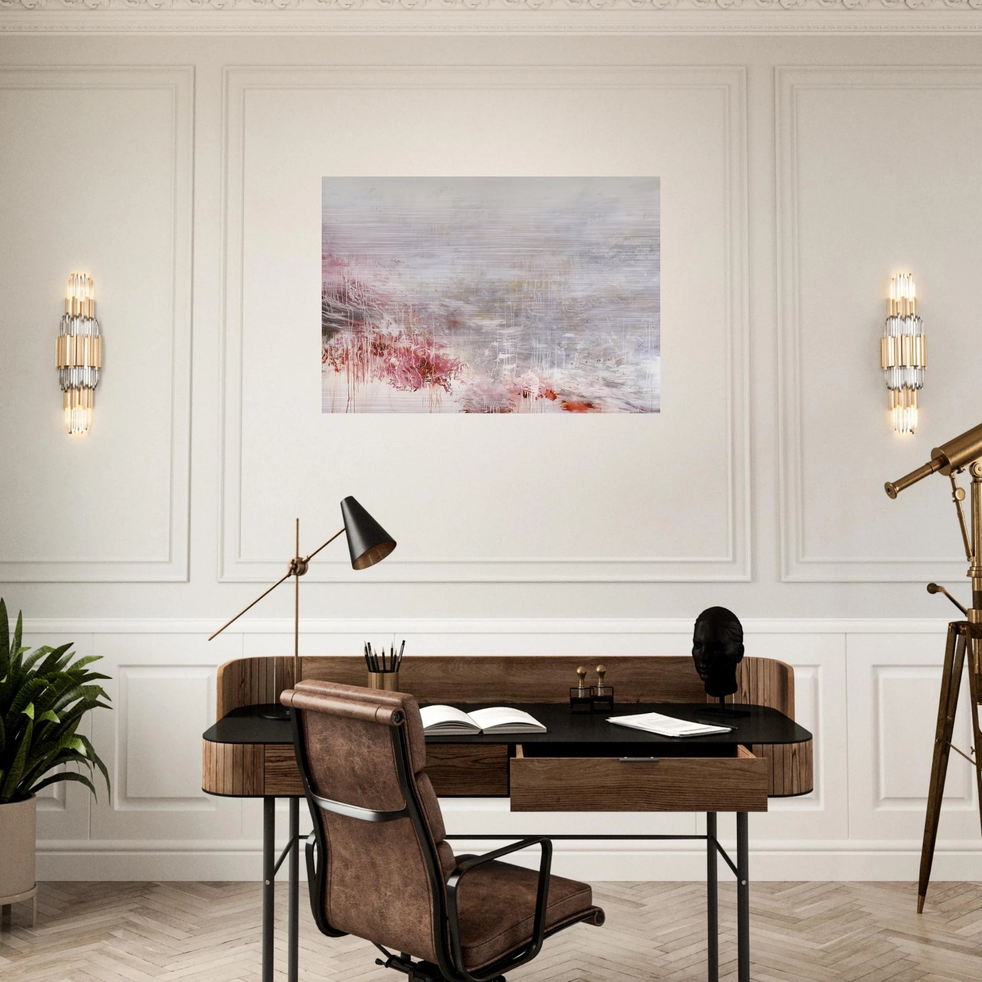Hero and Leander  To Christopher Marlowe  [Rome] - Cy Twombly Brushed Aluminum Print - 70x100 cm / 28x40 inches | Cy Twombly Aluminum Print | Cy Twombly Prints