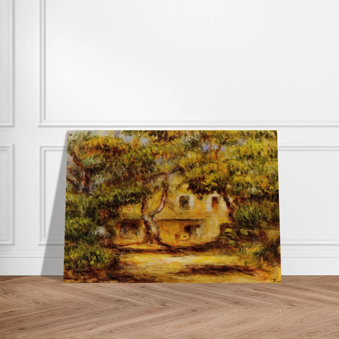 The Farm at Collettes - Pierre-Auguste Renoir Brushed Aluminum Print - 70x100 cm / 28x40 inches | Pierre-Auguste Renoir Aluminum Print | Pierre-Auguste Renoir Prints