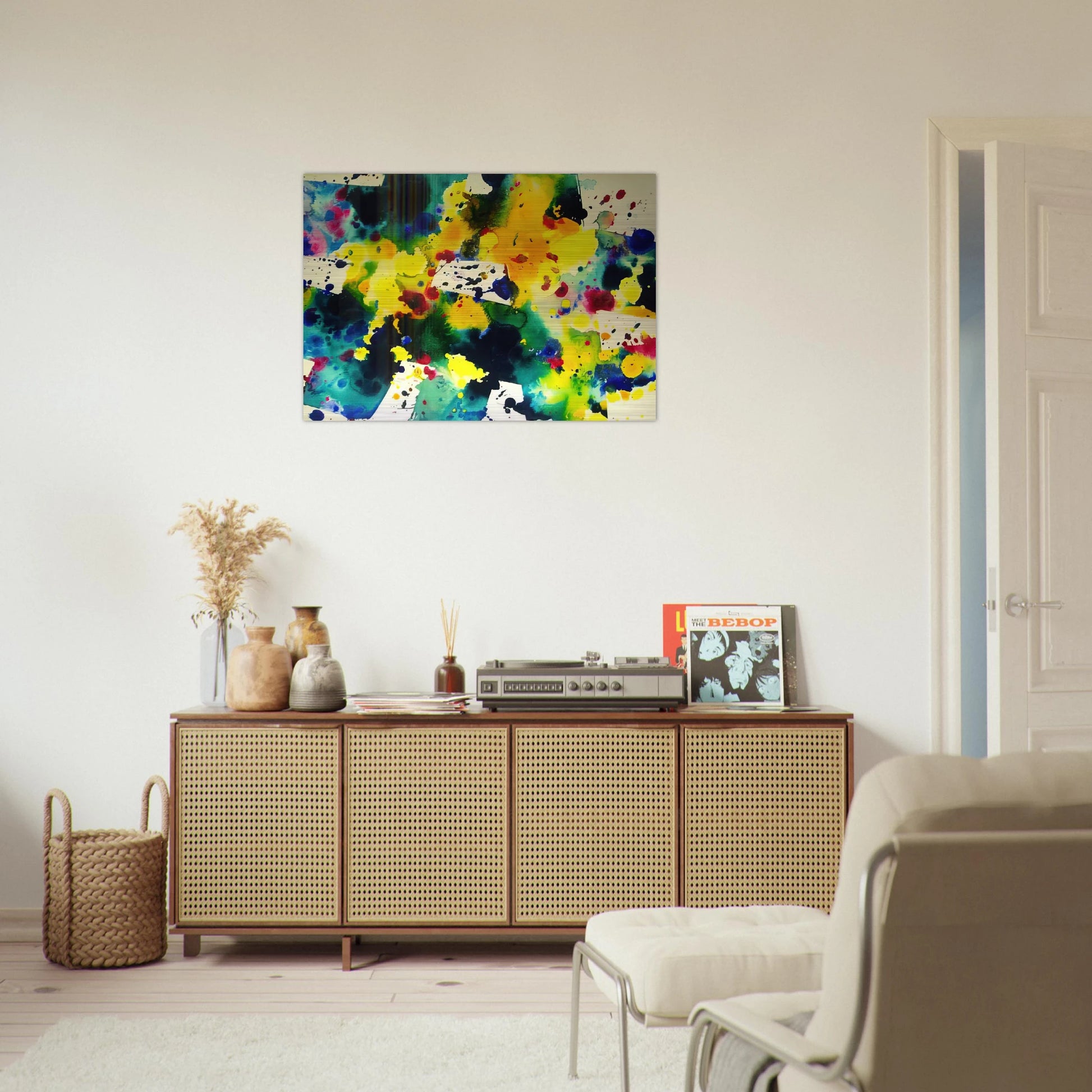 Tokyo - Sam Francis Brushed Aluminum Print - 70x100 cm / 28x40 inches | Sam Francis Aluminum Print | Sam Francis Prints