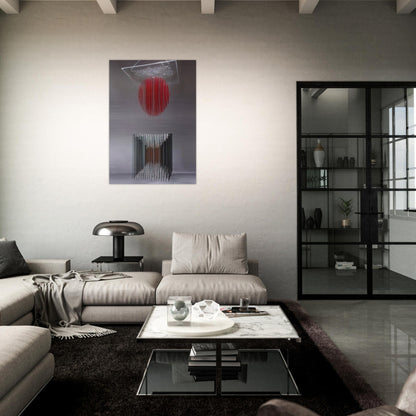 CUBO Y ESFERA VIRTUAL - Jesus Rafael Soto Brushed Aluminum Print - 70x100 cm / 28x40 inches | Jesus Rafael Soto Aluminum Print | Jesus Rafael Soto Prints