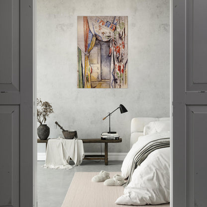Curtains - Paul Cézanne Brushed Aluminum Print - 70x100 cm / 28x40 inches | Paul Cézanne Aluminum Print | Paul Cézanne Prints