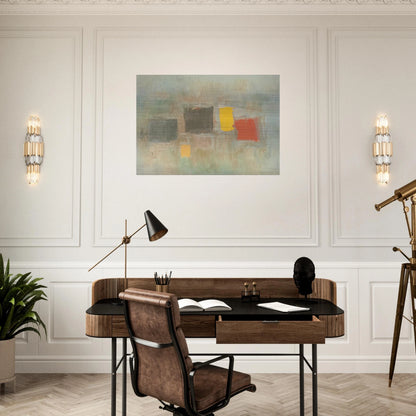 NUMBER 6 1956 - Esteban Vicente Brushed Aluminum Print - 70x100 cm / 28x40 inches | Esteban Vicente Aluminum Print | Esteban Vicente Prints