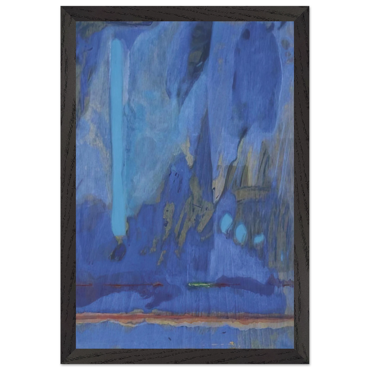 Helen Frankenthaler - Tales of Genji III - 1998 Wall art - 35x35 cm / 14x14 inches - Fine Art Poster-canvas - -