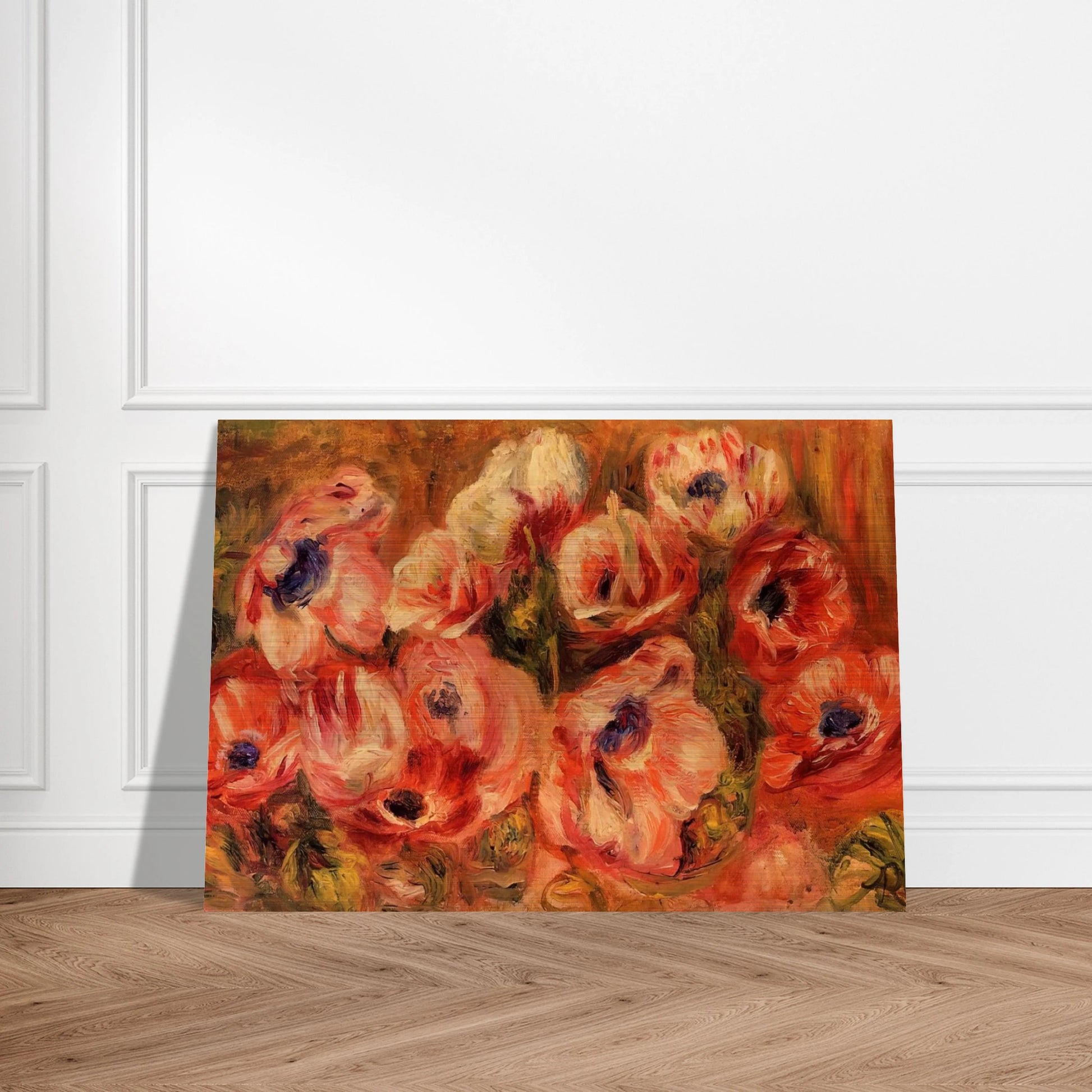 Anemones - Pierre-Auguste Renoir Brushed Aluminum Print - 70x100 cm / 28x40 inches | Pierre-Auguste Renoir Aluminum Print | Pierre-Auguste Renoir Prints