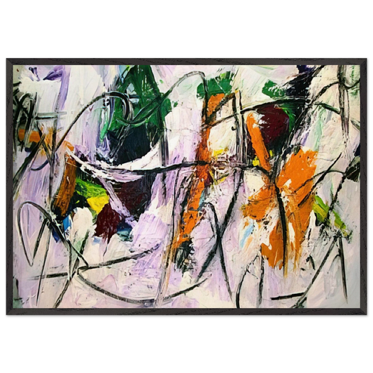 Erg Series - 1977 - Alexander Liberman 70x100 cm / 28x40 inches Framed Art Print – Black Wooden Frame
