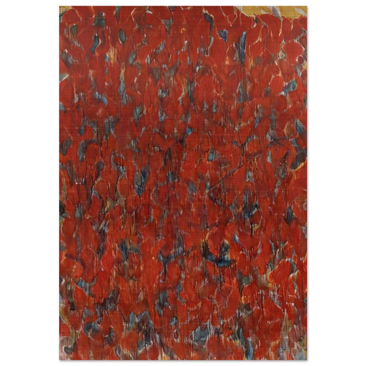 Big Red - Sam Francis Brushed Aluminum Print - 70x100 cm / 28x40 inches | Sam Francis Aluminum Print | Sam Francis Prints