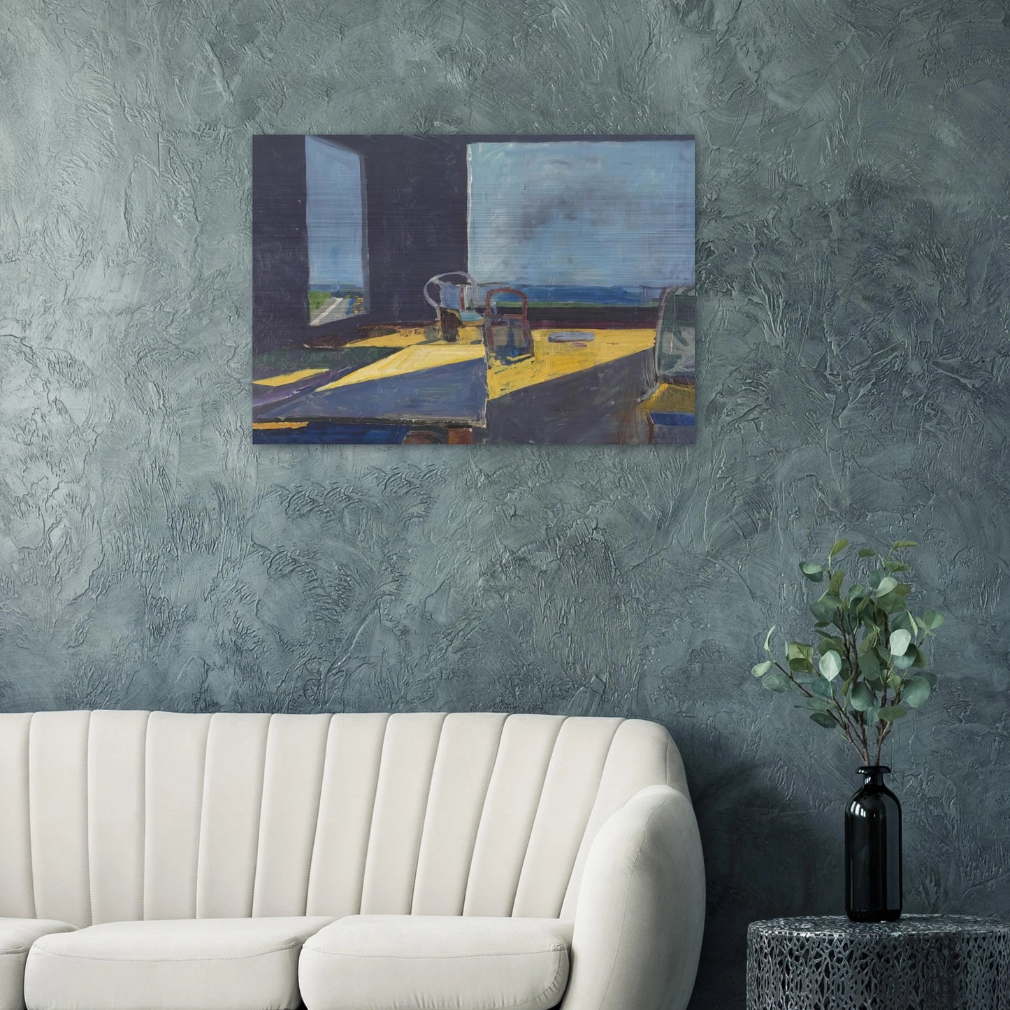 Interior with View of the Ocean - Richard Diebenkorn Brushed Aluminum Print - 70x100 cm / 28x40 inches | Richard Diebenkorn Aluminum Print | Richard Diebenkorn Prints
