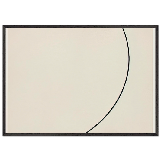 Curve - Ellsworth Kelly 70x100 cm / 28x40 inches Framed Art Print – Black Wooden Frame