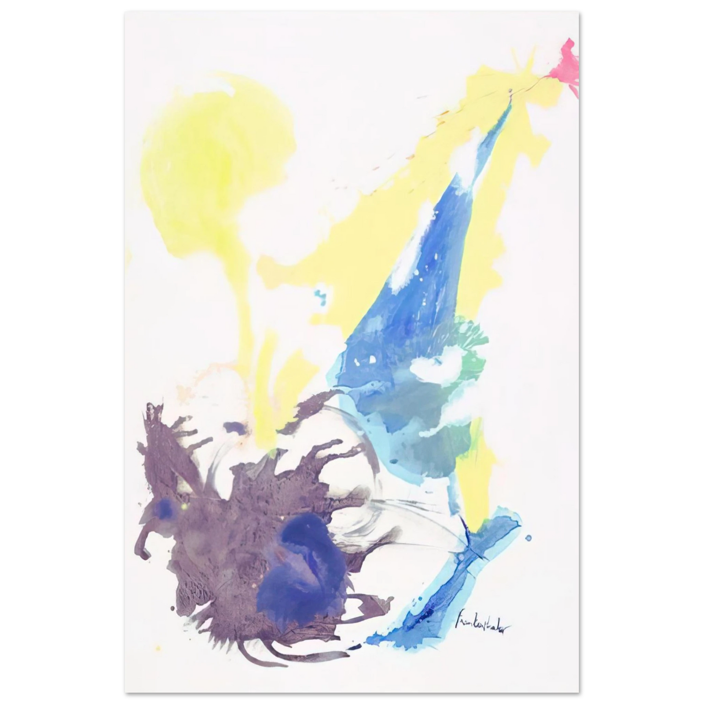 Helen Frankenthaler - Moving Day - 1961 Wall art - A2 (42 x 59.4  cm) - Fine Art Poster-canvas - -